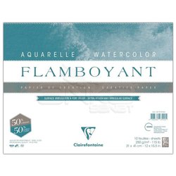 Clairefontaine - Clairefontaine Flamboyant Sulu Boya Blok 250g 31x41cm 10 Yaprak