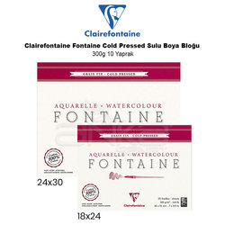 Clairefontaine - Clairefontaine Fontaine Cold Pressed Sulu Boya Bloğu 300g 10 Yaprak