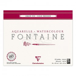 Clairefontaine Fontaine Cold Pressed Sulu Boya Bloğu 300g 10 Yaprak - Thumbnail