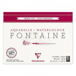 Clairefontaine Fontaine Cold Pressed Sulu Boya Bloğu 300g 10 Yaprak - Thumbnail
