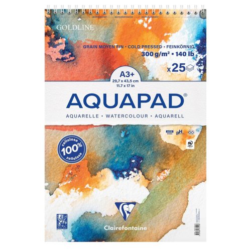Clairefontaine Goldline Aquapad 300g 25 Yaprak A3