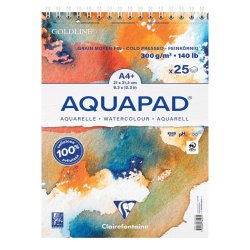 Clairefontaine - Clairefontaine Goldline Aquapad 300g 25 Yaprak A4