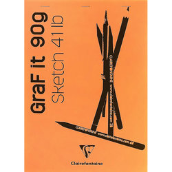 Clairefontaine Graf it Beyaz Çizim Blok 90g 80 Yaprak - Thumbnail