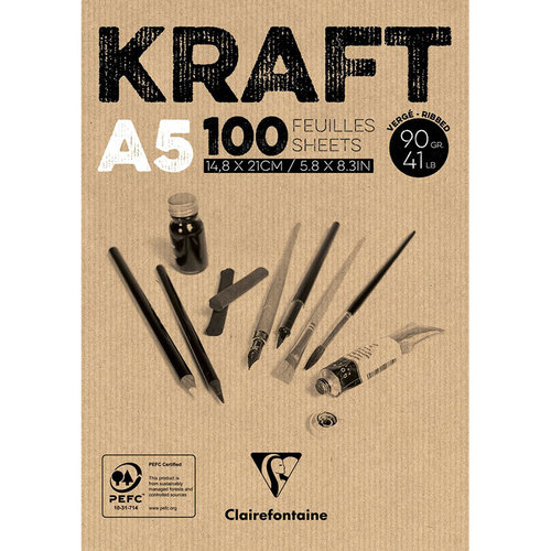 Clairefontaine Kraft Çizim Blok 90g 100 Yaprak