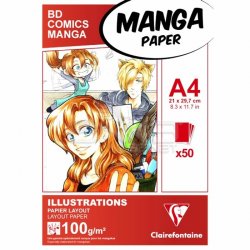 Clairefontaine Manga Paper 100g 50 Yaprak - Thumbnail