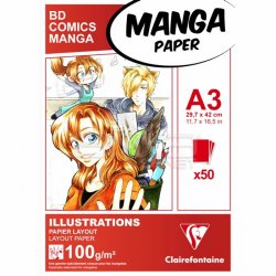 Clairefontaine - Clairefontaine Manga Paper 100g 50 Yaprak (1)