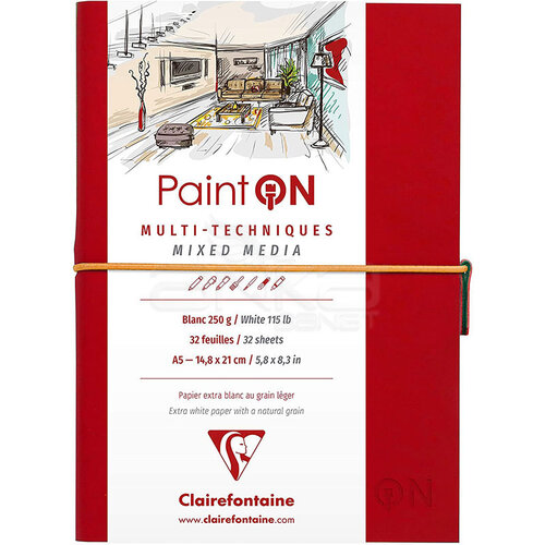 Clairefontaine Paint On Mixed Media Beyaz Blok A5 250g 32 Yaprak