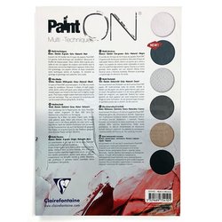 Clairefontaine - Clairefontaine Paint On Multi-Techniques 6 Renk 24 Yaprak 250g (1)