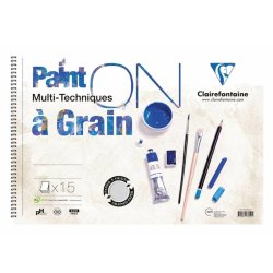 Clairefontaine - Clairefontaine Paint On Starter Multi-Techniques Spiralli 160g 25x35cm