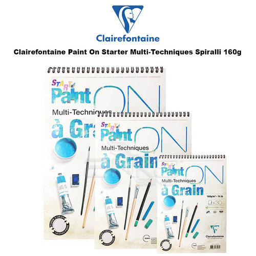 Clairefontaine Paint On Starter Multi-Techniques Spiralli 160g