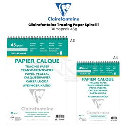 Clairefontaine - Clairefontaine Tracing Paper Spiralli 30 Yaprak 45g