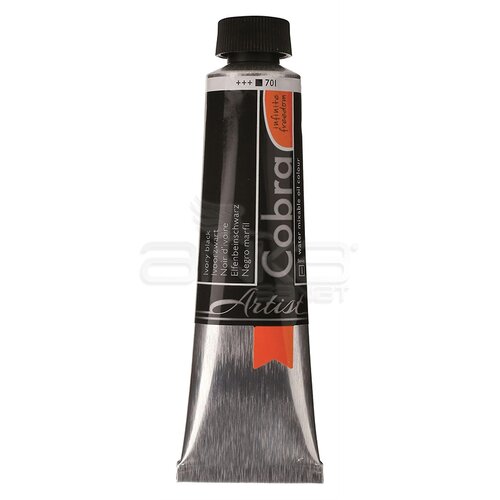 Cobra Su Bazlı Yağlı Boya 40ml 701 Ivory Black - 701 Ivory Black