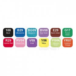 Copic - Copic Ciao Marker 12li Set Basic Colors (1)