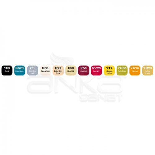 Copic Ciao Marker 12li Set School Uniforms