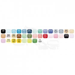 Copic Ciao Marker 36lı Set Brilliant Colors - Thumbnail