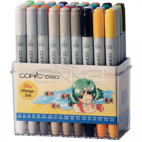 Copic Ciao Marker 36lı Set Manga
