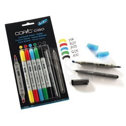 Copic Ciao Marker 5+1 Set Brights - Thumbnail