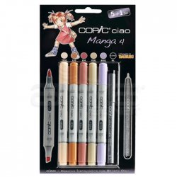 Copic Ciao Marker 5+1 Set Manga 4 - Thumbnail