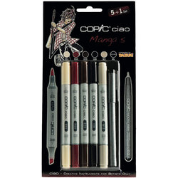 Copic - Copic Ciao Marker 5+1 Set Manga 5