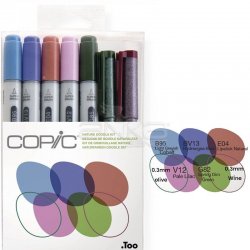 Copic - Copic Ciao Marker 5+2 Set Nature Doodle Kit