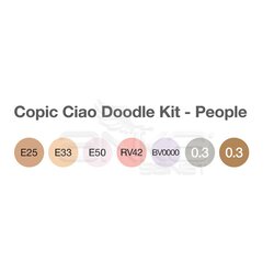 Copic - Copic Ciao Marker 5+2 Set People Doodle Kit (1)