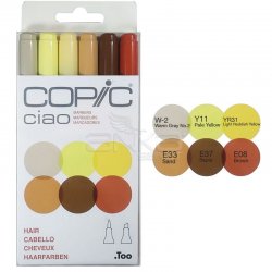Copic - Copic Ciao Marker 6lı Set Hair