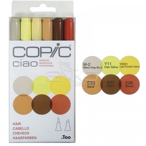 Copic Ciao Marker 6lı Set Hair