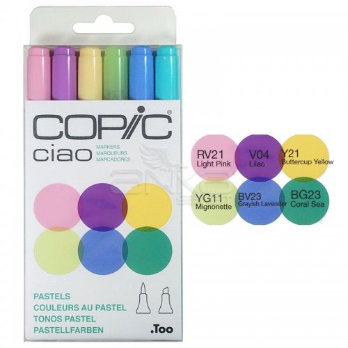 Copic Ciao Marker 6lı Set Pastels
