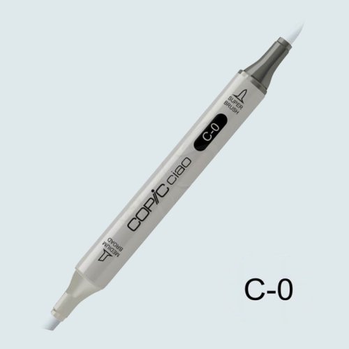 Copic Ciao Marker C-0 Cool Gray 0 - C-0 Cool Gray No.0