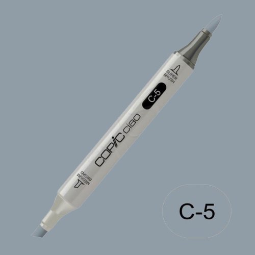 Copic Ciao Marker C-5 Cool Grey 5 - C-5 Cool Grey No.5