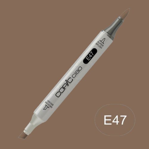 Copic Ciao Marker E47 Dark Brown - E47 Dark Brown