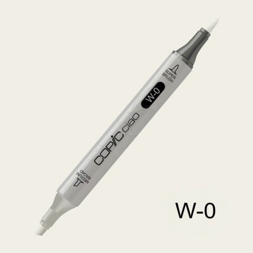 Copic Ciao Marker W-0 Warm Gray 0 - W0 WARM GRAY