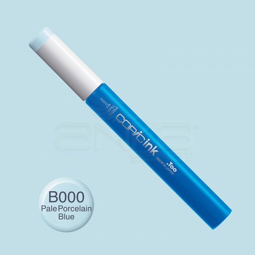 Copic İnk Refill 12ml B000 Pale Porcelain Blue - B000 Pale Porcelain Blue