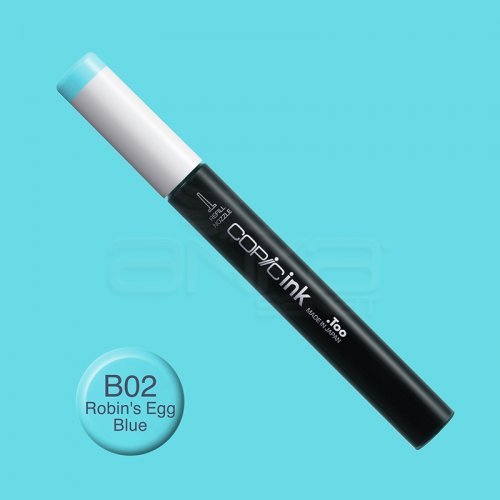 Copic İnk Refill 12ml B02 Robins Egg Blue - B02 Robins Egg Blue