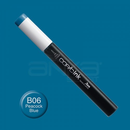 Copic İnk Refill 12ml B06 Peacock Blue - B06 Peacock Blue