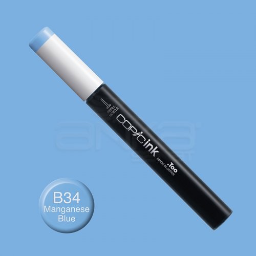 Copic İnk Refill 12ml B34 Manganese Blue - B34 Manganese Blue