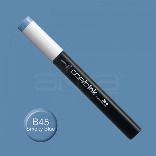 Copic İnk Refill 12ml B45 Smoky Blue - B45 Smoky Blue
