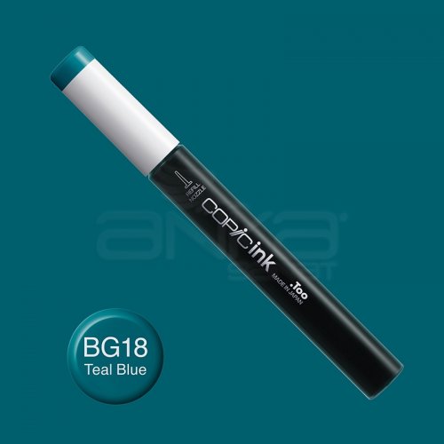 Copic İnk Refill 12ml BG18 Teal Blue - BG18 Teal Blue