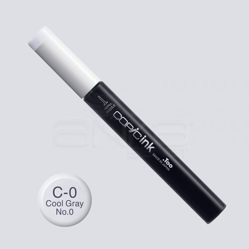 Copic İnk Refill 12ml C-0 Cool Gray No.0 - C-0 Cool Gray No.0
