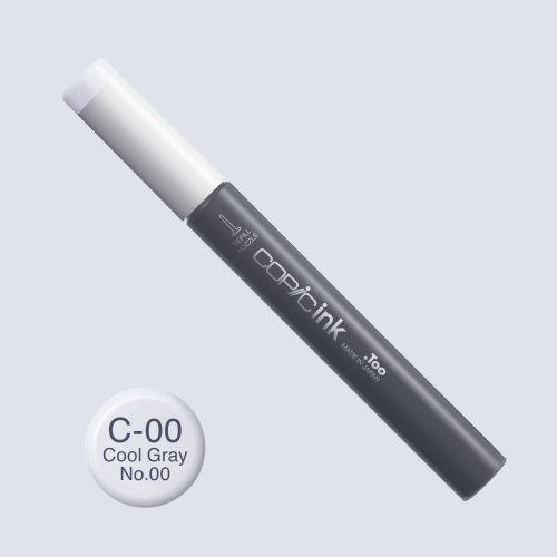 Copic İnk Refill 12ml C-00 Cool Gray No.00 - C-00 Cool Gray No.00