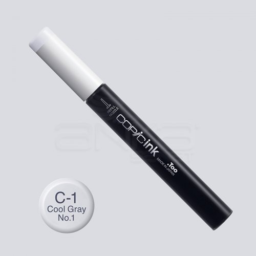 Copic İnk Refill 12ml C-1 Cool Gray No.1 - C-1 Cool Gray No.1