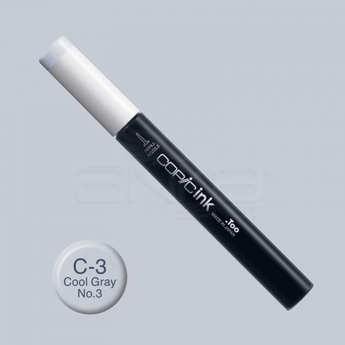 Copic İnk Refill 12ml C-3 Cool Gray No.3 - C-3 Cool Gray No.3