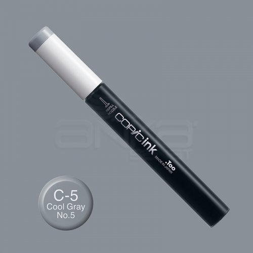 Copic İnk Refill 12ml C-5 Cool Gray No.5 - C-5 Cool Gray No.5