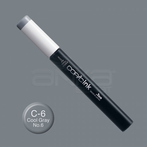 Copic İnk Refill 12ml C-6 Cool Gray No.6 - C-6 Cool Gray No.6