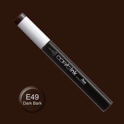 Copic - Copic İnk Refill 12ml E49 Dark Bark (1)