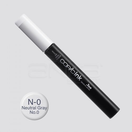 Copic İnk Refill 12ml N-0 Neutral Gray No.0 - N-0 Neutral Gray No.0