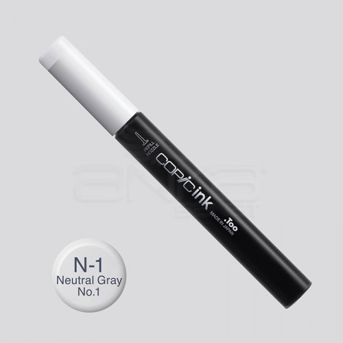 Copic İnk Refill 12ml N-1 Neutral Gray No.1 - N-1 Neutral Gray No.1