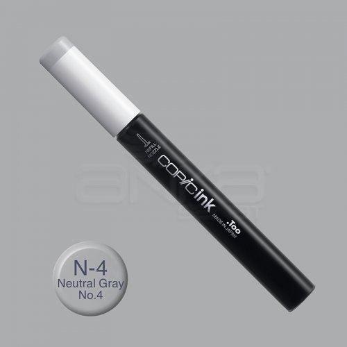 Copic İnk Refill 12ml N-4 Neutral Gray No.4 - N-4 Neutral Gray No.4