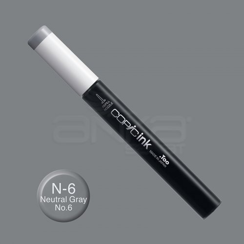 Copic İnk Refill 12ml N-6 Neutral Gray No.6 - N-6 Neutral Gray No.6