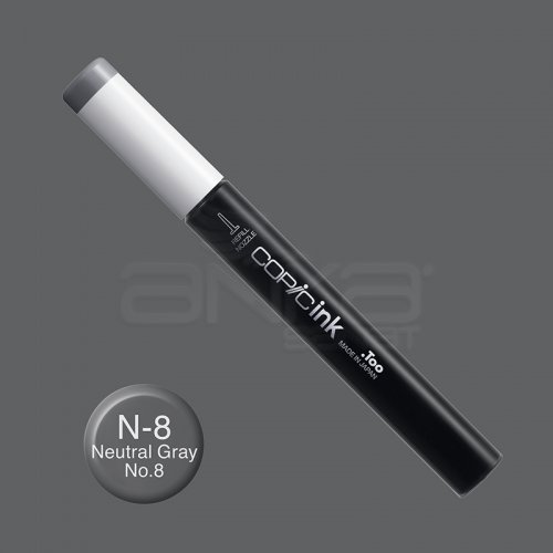 Copic İnk Refill 12ml N-8 Neutral Gray No.8 - N-8 Neutral Gray No.8